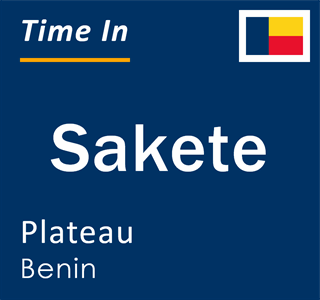 Current time in Sakete, Plateau, Benin