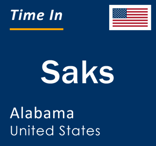 Current local time in Saks, Alabama, United States