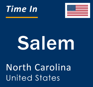 Current local time in Salem, North Carolina, United States