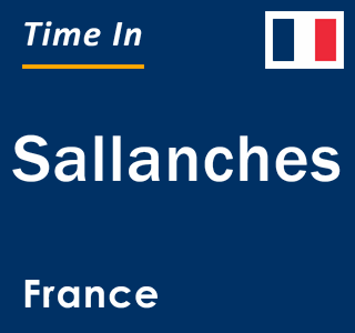 Current local time in Sallanches, France