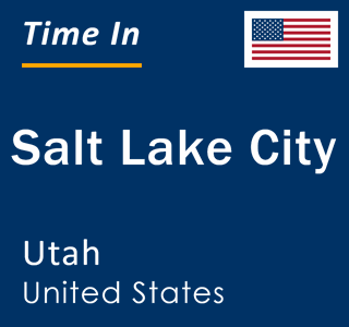 Current time in Salt Lake City, Utah, United States