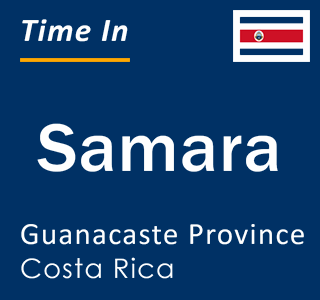 Current local time in Samara, Guanacaste Province, Costa Rica