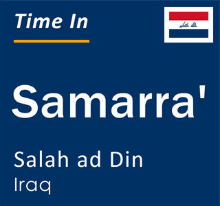 Current time in Samarra', Salah ad Din, Iraq
