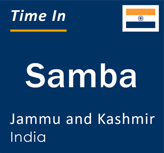 Current local time in Samba, Jammu and Kashmir, India