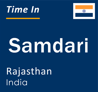Current local time in Samdari, Rajasthan, India
