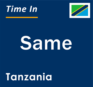 Current local time in Same, Tanzania