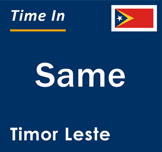 Current time in Same, Timor Leste