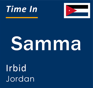 Current local time in Samma, Irbid, Jordan