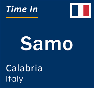 Current local time in Samo, Calabria, Italy