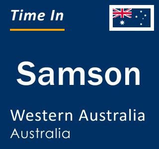 Current local time in Samson, Western Australia, Australia