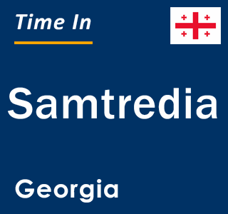Current local time in Samtredia, Georgia