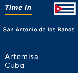 Current local time in San Antonio de los Banos, Artemisa, Cuba