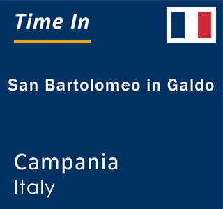 Current local time in San Bartolomeo in Galdo, Campania, Italy