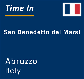 Current time in San Benedetto dei Marsi, Abruzzo, Italy