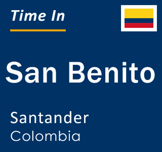 Current local time in San Benito, Santander, Colombia