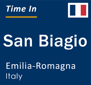 Current local time in San Biagio, Emilia-Romagna, Italy