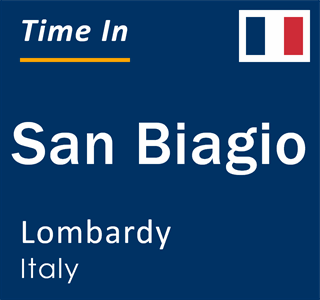 Current local time in San Biagio, Lombardy, Italy