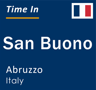 Current local time in San Buono, Abruzzo, Italy