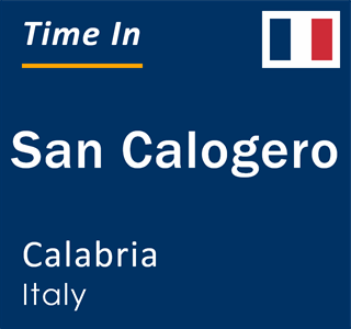 Current local time in San Calogero, Calabria, Italy
