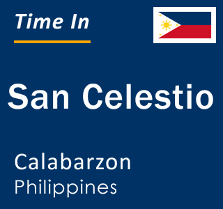 Current local time in San Celestio, Calabarzon, Philippines