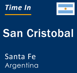 Current local time in San Cristobal, Santa Fe, Argentina