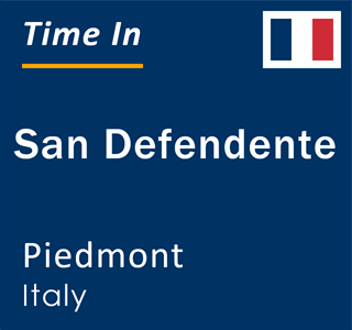 Current local time in San Defendente, Piedmont, Italy