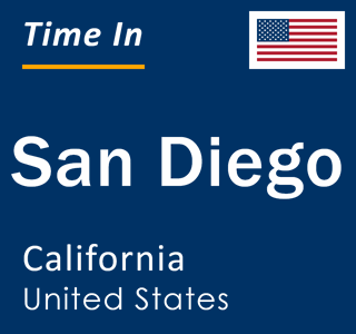 Current time in San Diego, California, United States