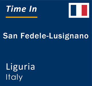 Current local time in San Fedele-Lusignano, Liguria, Italy
