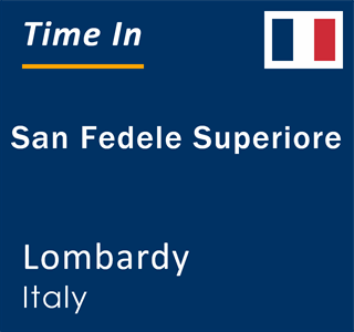 Current local time in San Fedele Superiore, Lombardy, Italy