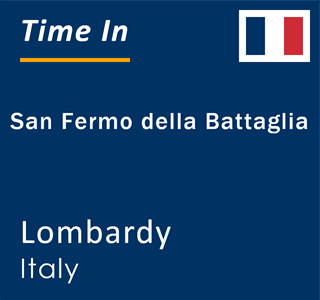 Current local time in San Fermo della Battaglia, Lombardy, Italy