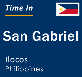 Current local time in San Gabriel, Ilocos, Philippines