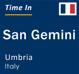 Current local time in San Gemini, Umbria, Italy