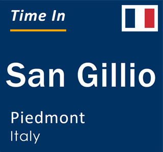 Current local time in San Gillio, Piedmont, Italy