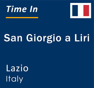 Current local time in San Giorgio a Liri, Lazio, Italy