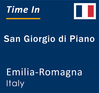 Current local time in San Giorgio di Piano, Emilia-Romagna, Italy