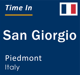 Current local time in San Giorgio, Piedmont, Italy