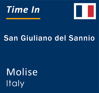 Current local time in San Giuliano del Sannio, Molise, Italy