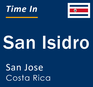 Current time in San Isidro, San Jose, Costa Rica