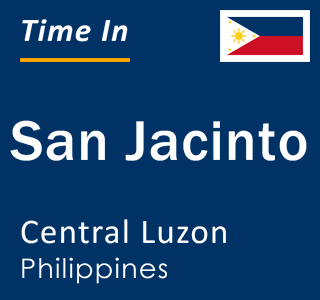 Current local time in San Jacinto, Central Luzon, Philippines