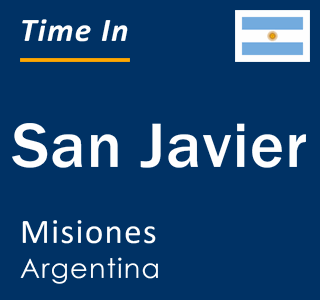 Current local time in San Javier, Misiones, Argentina