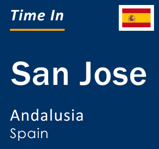 Current local time in San Jose, Andalusia, Spain