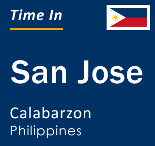 Current local time in San Jose, Calabarzon, Philippines