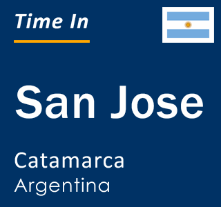 Current local time in San Jose, Catamarca, Argentina
