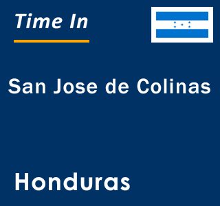 Current local time in San Jose de Colinas, Honduras