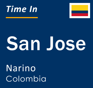Current local time in San Jose, Narino, Colombia