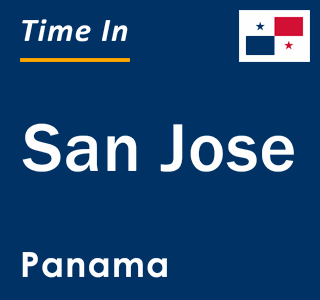 Current local time in San Jose, Panama