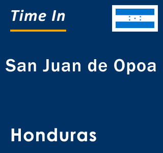 Current local time in San Juan de Opoa, Honduras