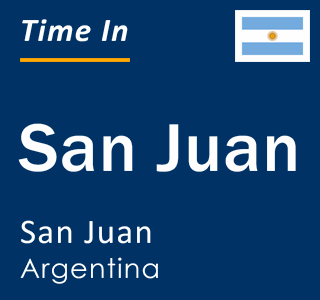 Current local time in San Juan, San Juan, Argentina