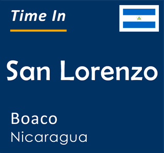 Current local time in San Lorenzo, Boaco, Nicaragua