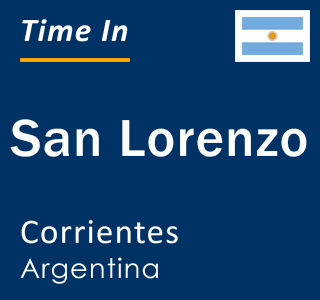 Current local time in San Lorenzo, Corrientes, Argentina